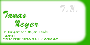 tamas meyer business card